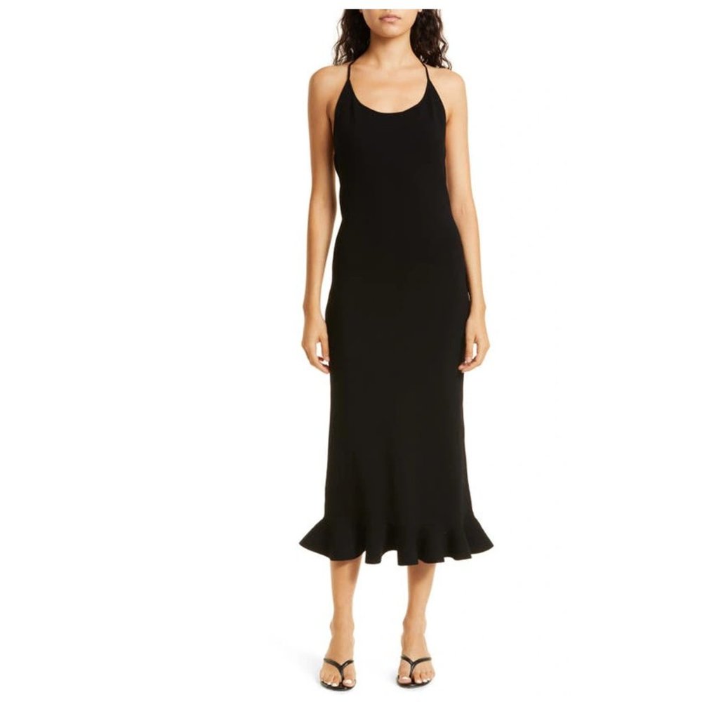 NEW Rebecca Taylor Compact Stretch Sweater Knotted Bodycon Column Solid Dress